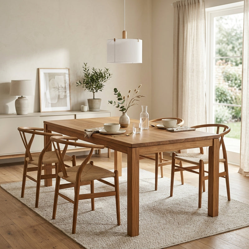Artisan Solid Teak Wood Dining Table